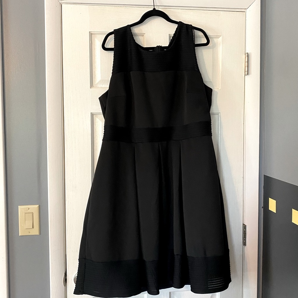 Black knee length semi-formal dress